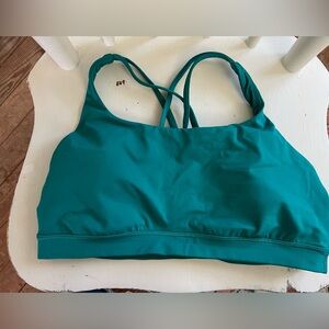 Lululemon Energy Bra size 12 B-D Cups Sonic Teal